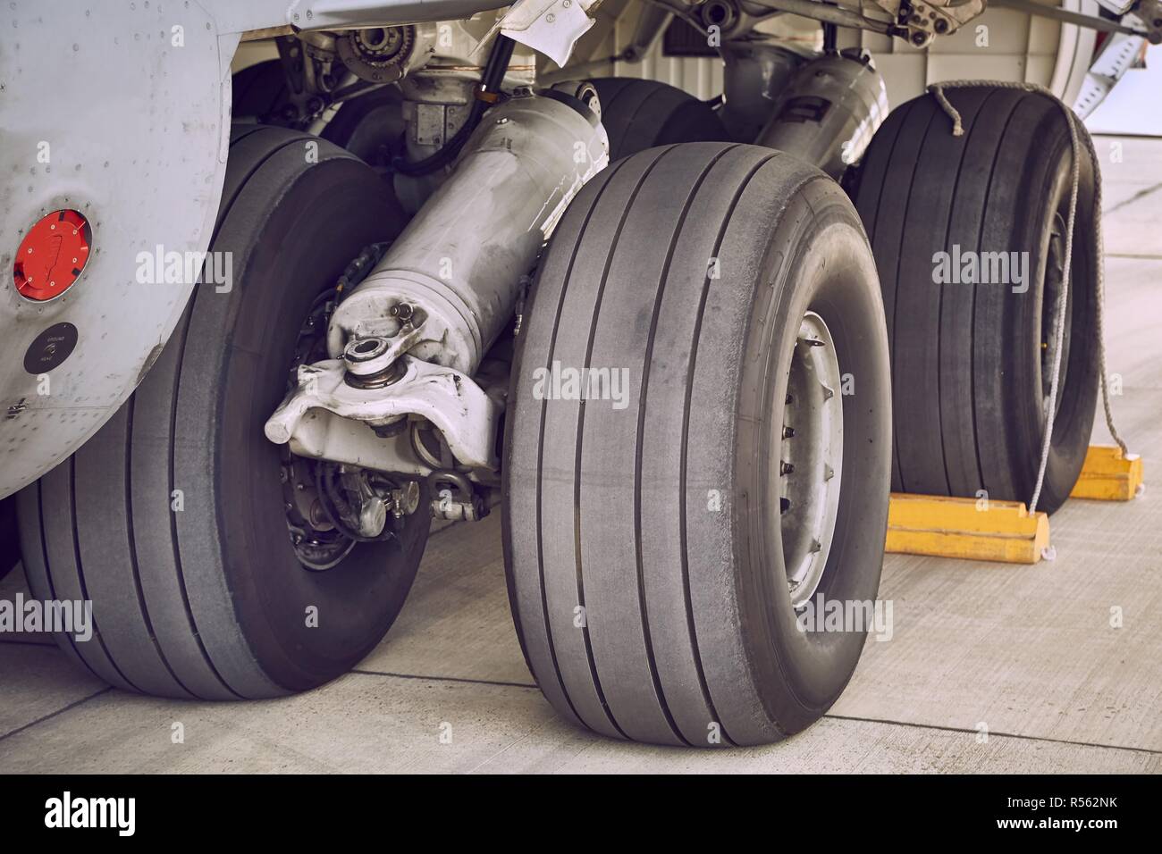 Landing Gear Closeup Stock Photo