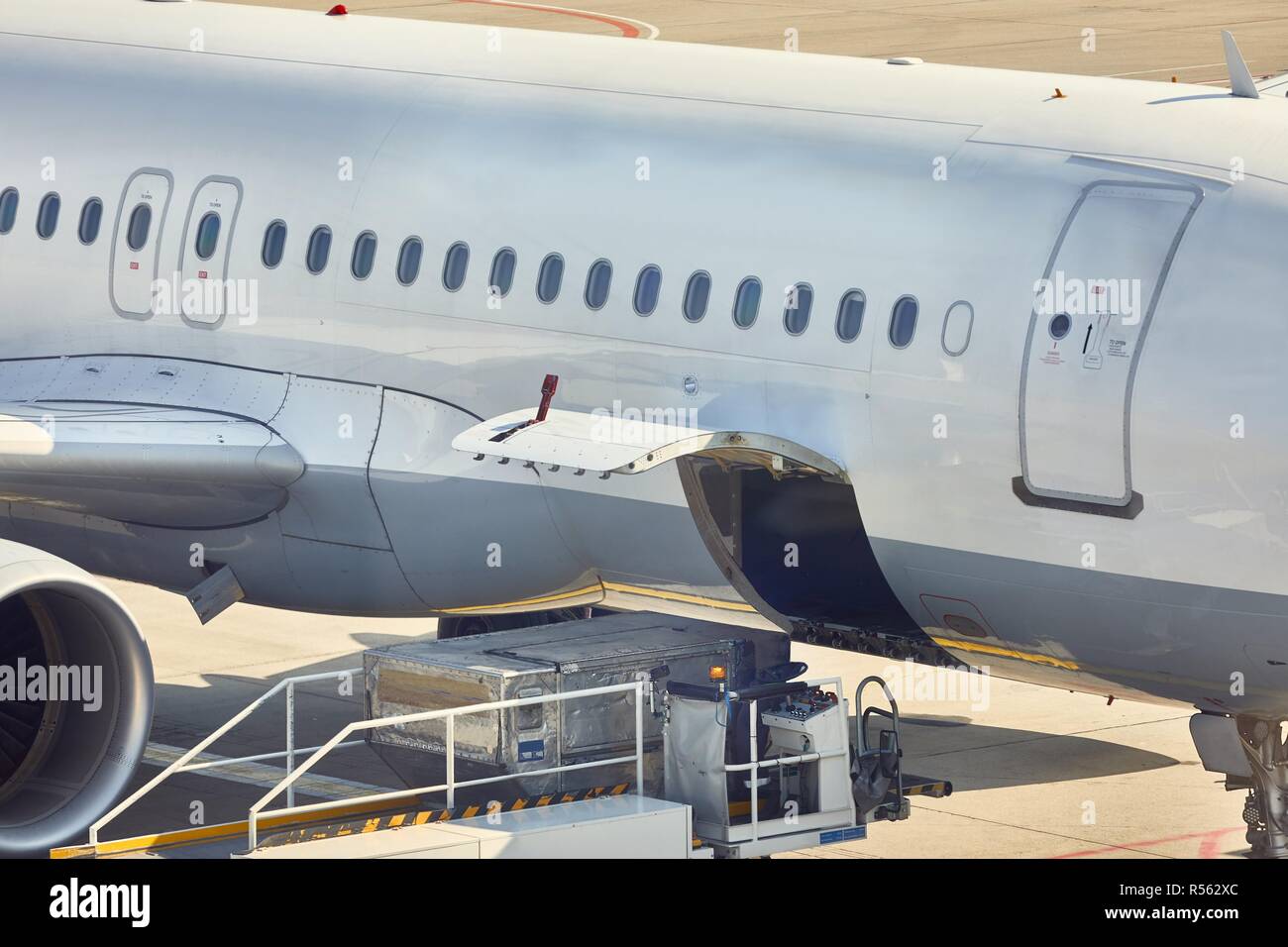 Aircraft Ground Handling Stock Photo