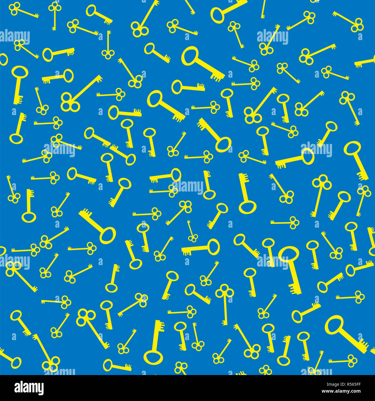 Seamless Gold Keys Pattern Stock Photo - Alamy