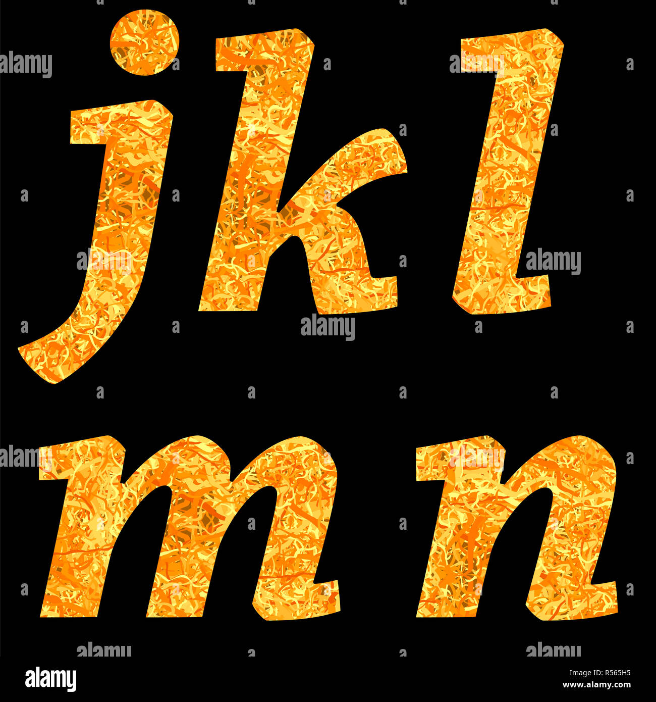 Yellow Letters of Alphabet Isolated Stock Photo Alamy