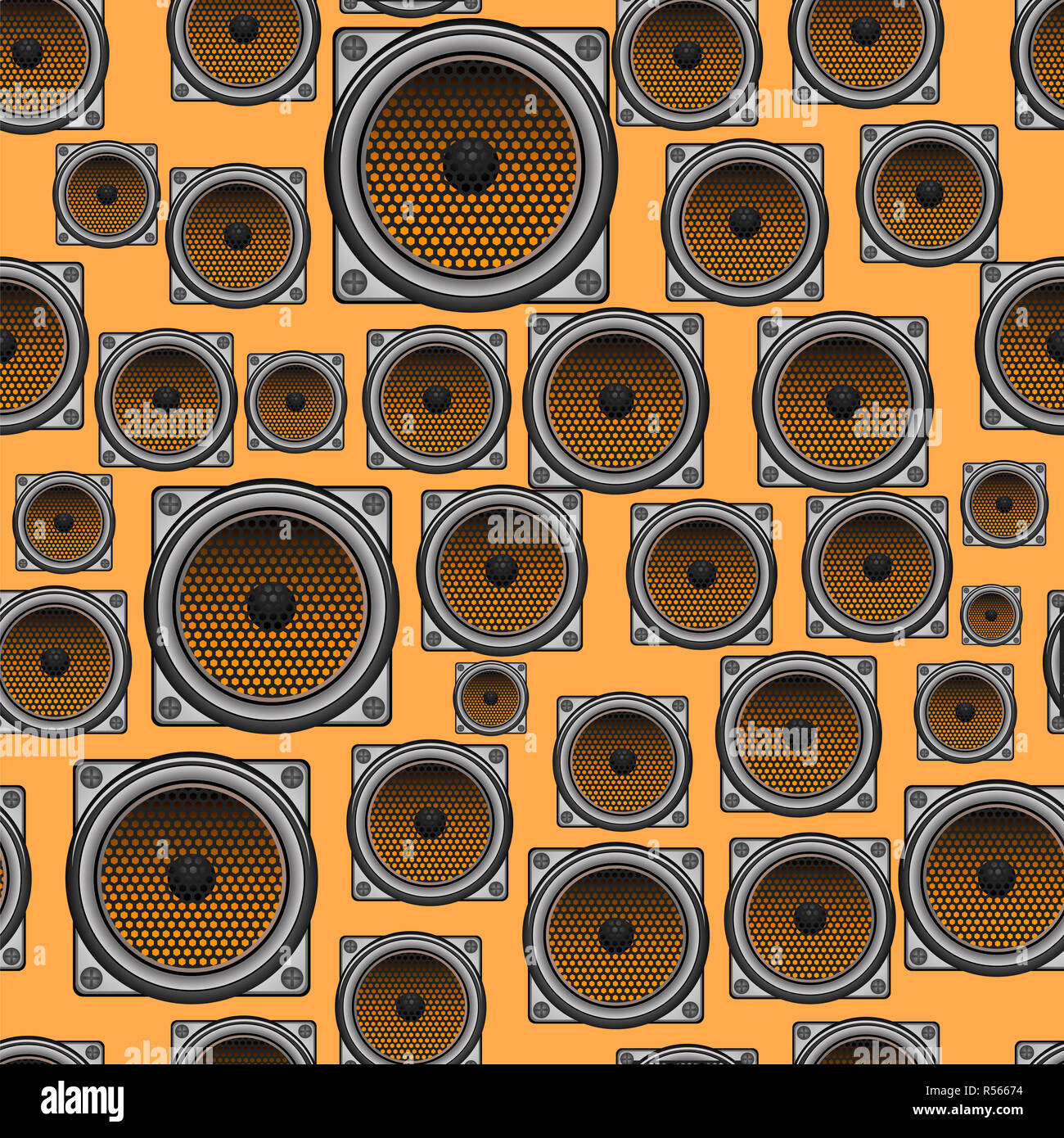 Musical Speaker Seamless Pattern Stock Photo Alamy