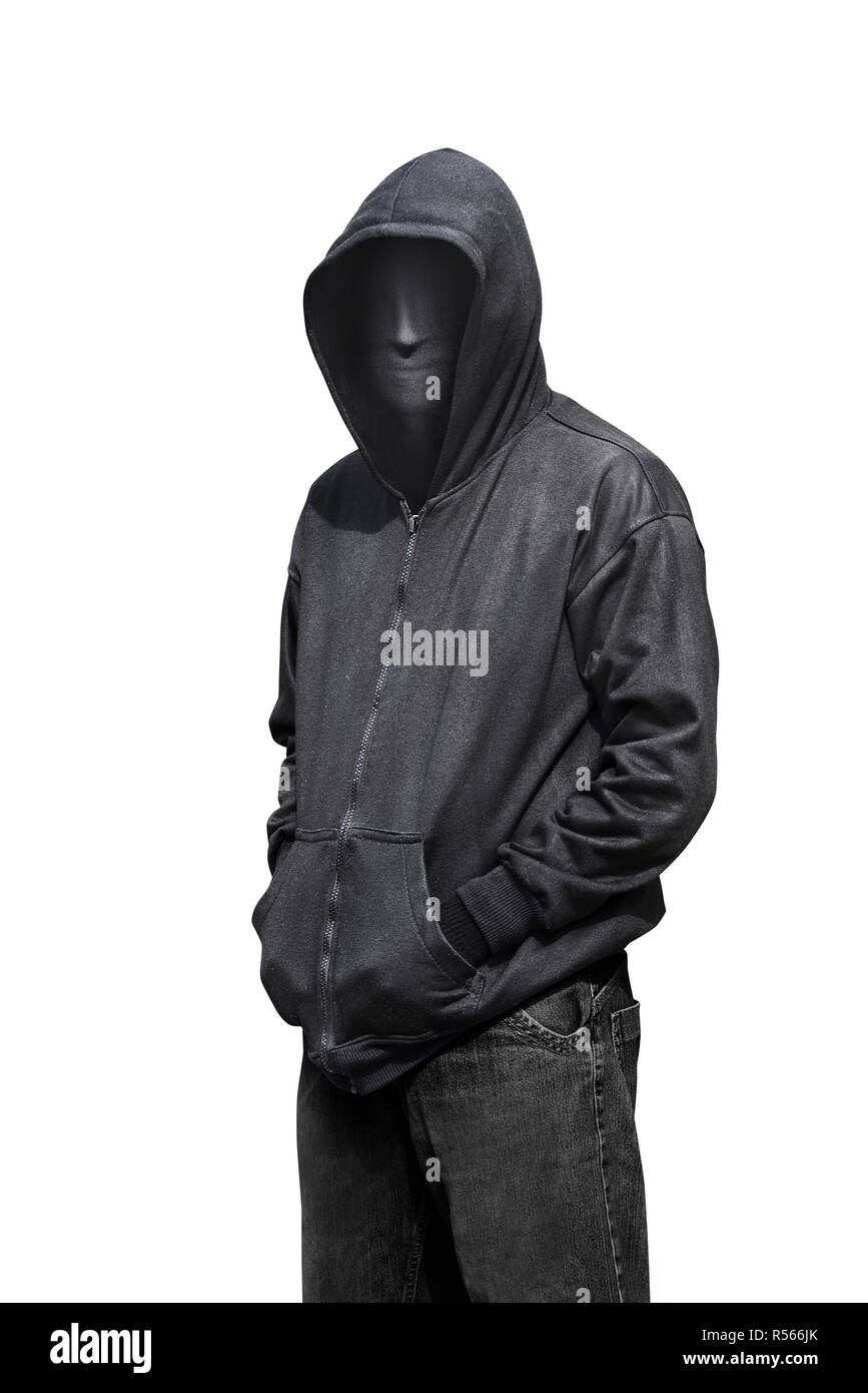 Portrait of man wearing anonymous mask Stock Photo - Alamy