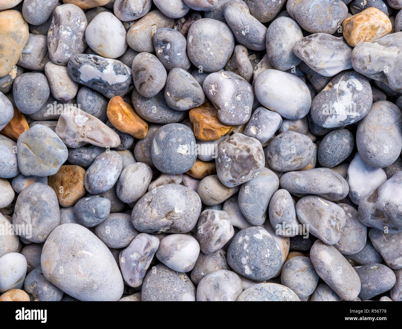 Sea pebbles background Stock Photo