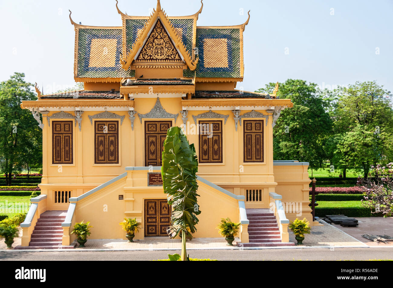 Royal Palace, Phnom Penh, Cambodia, Indochina, Southeast Asia Stock Photo
