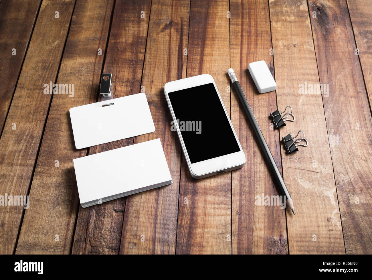 Blank stationery template Stock Photo - Alamy