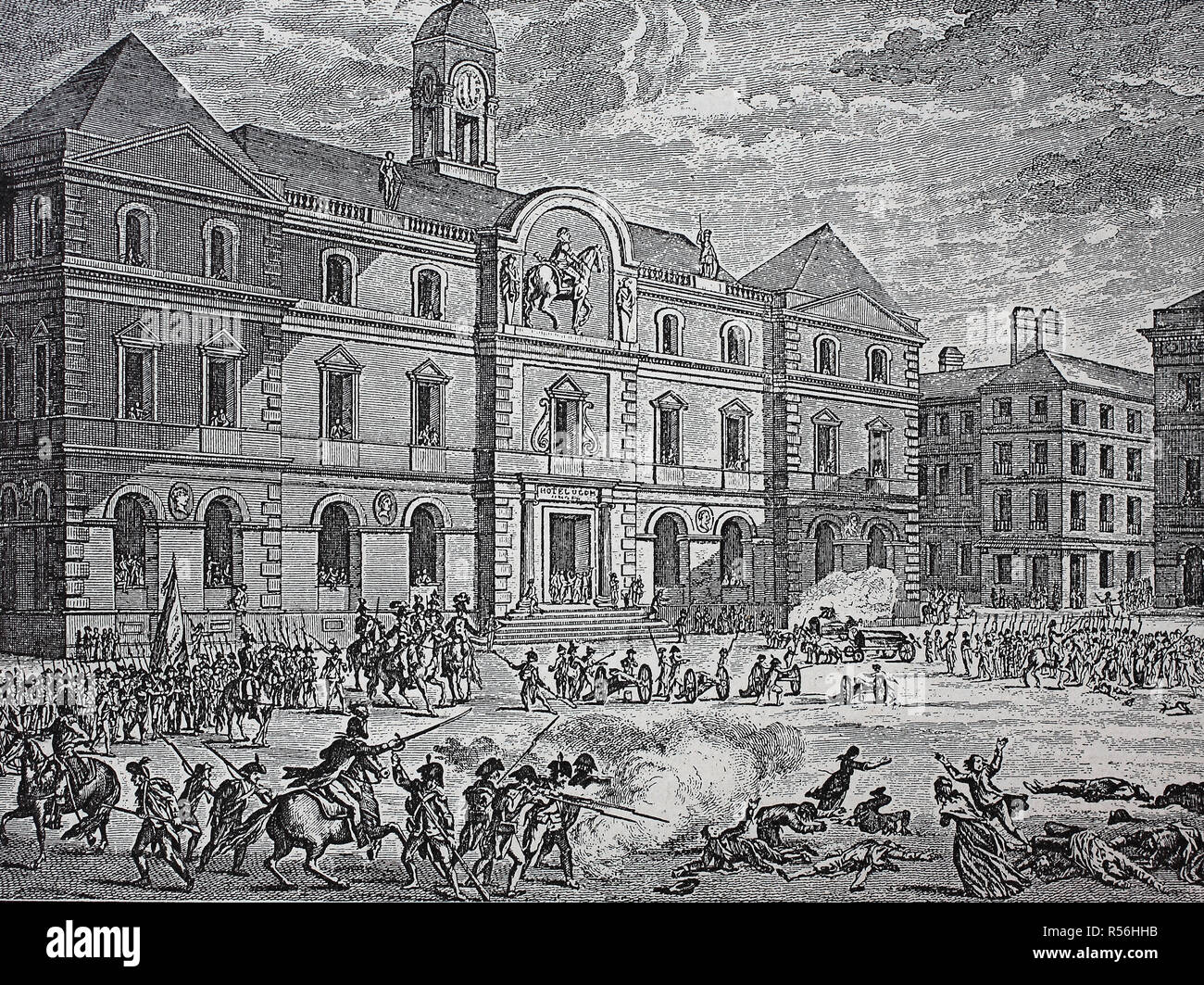 French Revolution, Fusillade of Lyon, 14th December 1793, suppression