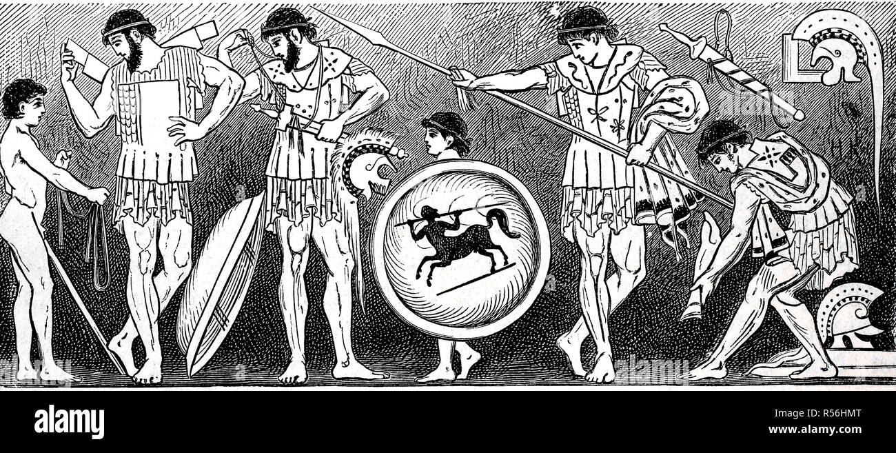Greek vase warrior hires stock photography and images Alamy