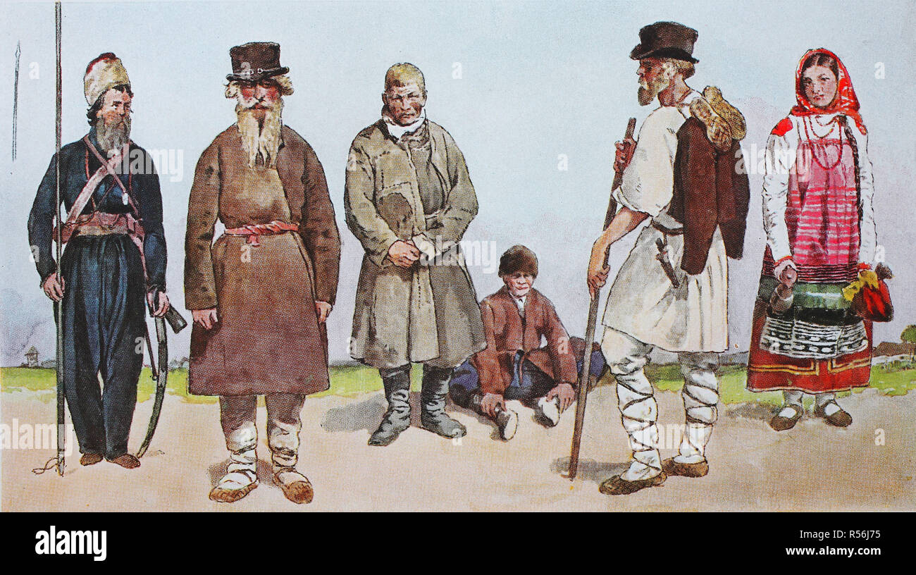 Одежда крестьян в 18 веке