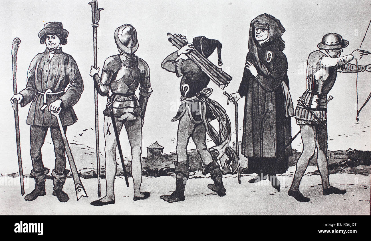 Fashion, historical clothing in Germany in the late Middle Ages, 1475