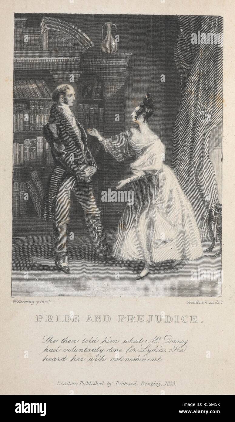 " She then told him what Mr Darcy had voluntarily done for Lydia. He