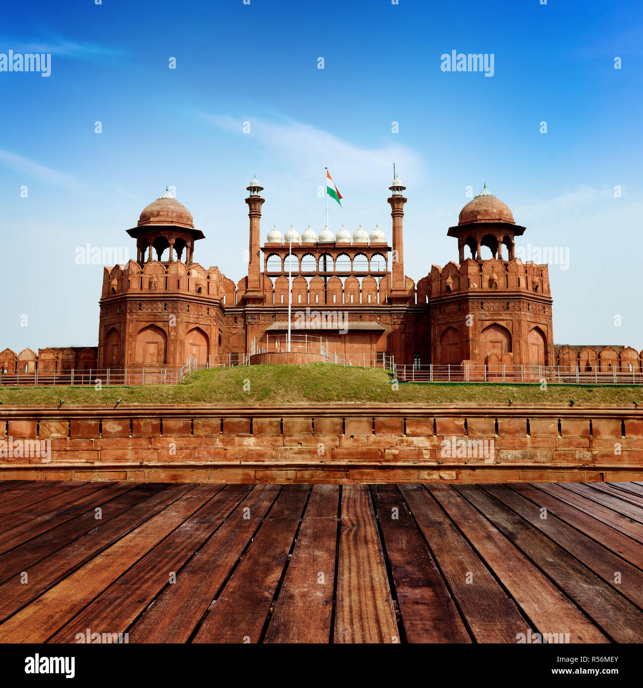 India, Delhi, the Red Fort Stock Photo