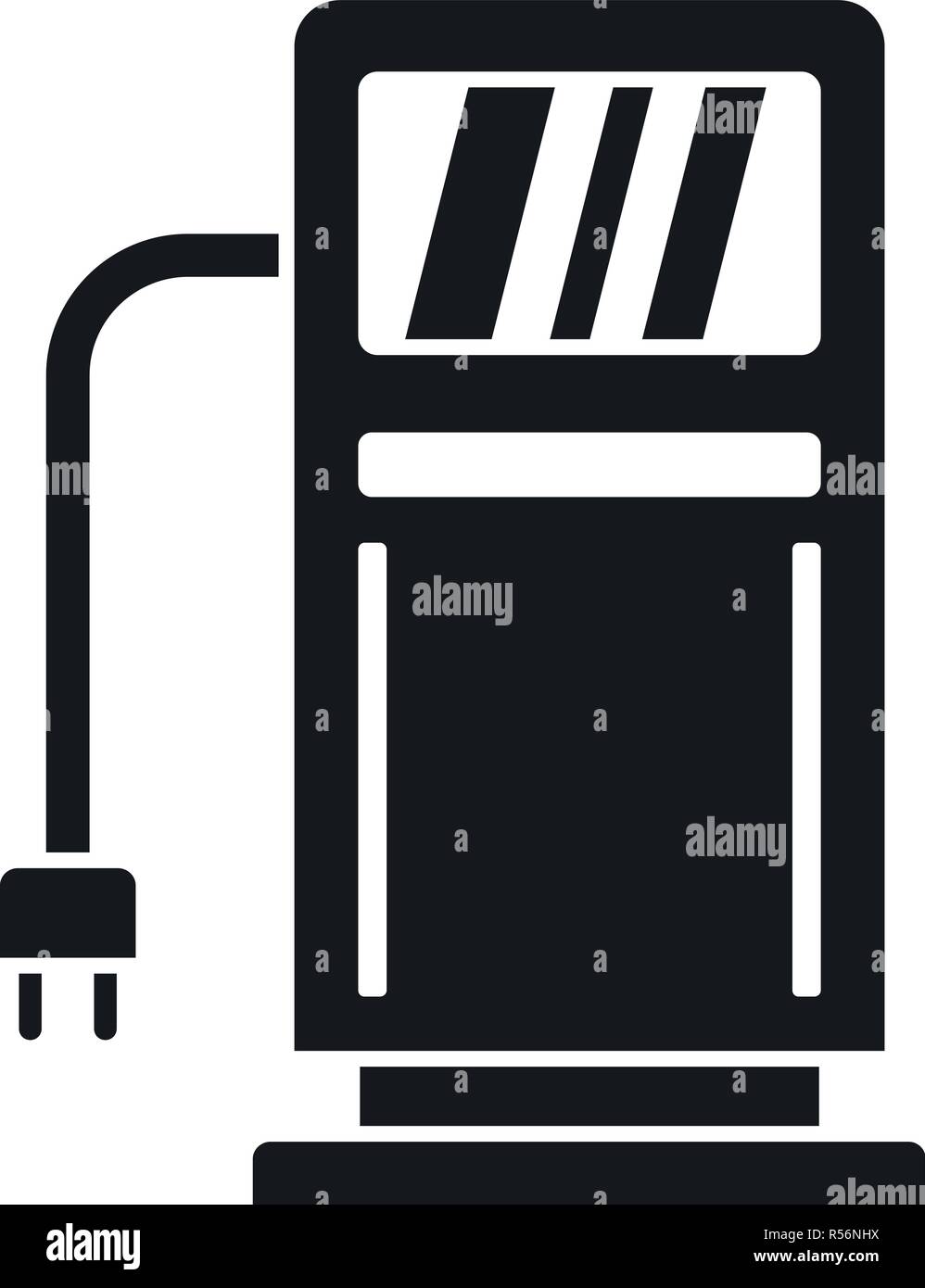 Electric recharge station icon. Simple illustration of electric