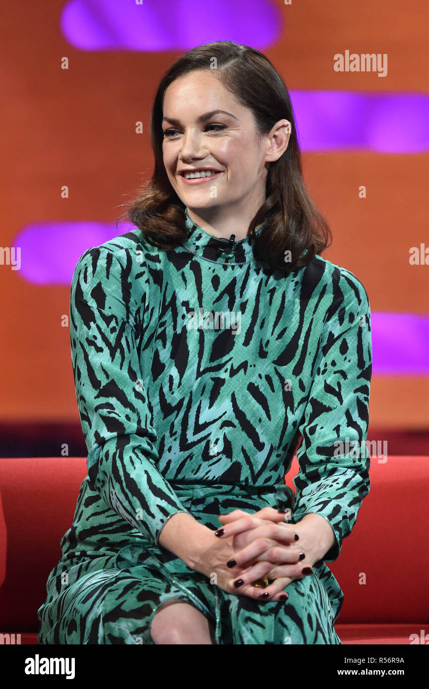 Ruth Wilson during the filming of the Graham Norton Show at BBC Studioworks 6 Television Centre, Wood Lane, London, to be aired on BBC One on Friday evening. Stock Photo