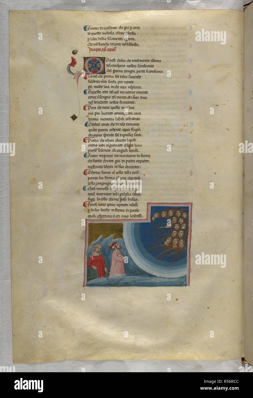 Discussing the divine comedy with dante hires stock photography and