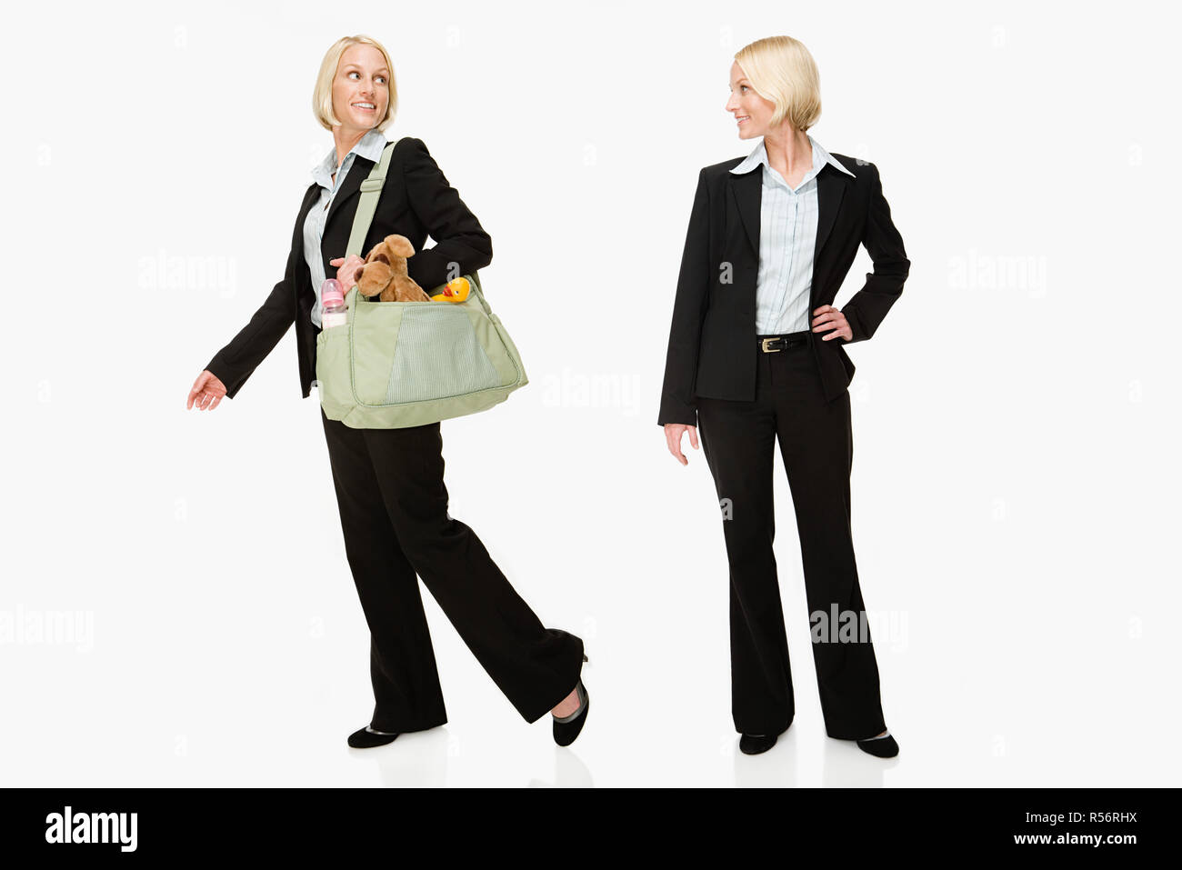 Joyful smiley woman working hi-res stock photography and images - Alamy