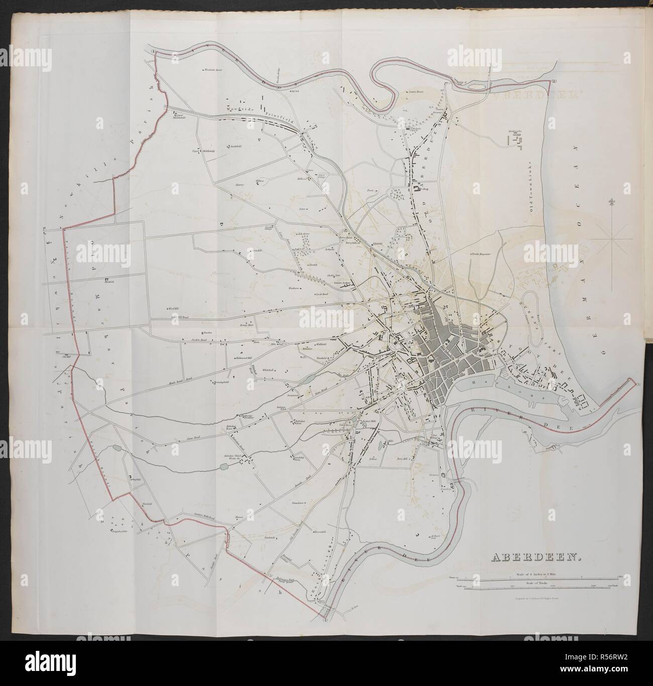 A map of Aberdeen. Maps of the proposed boundaries of cities, burghs