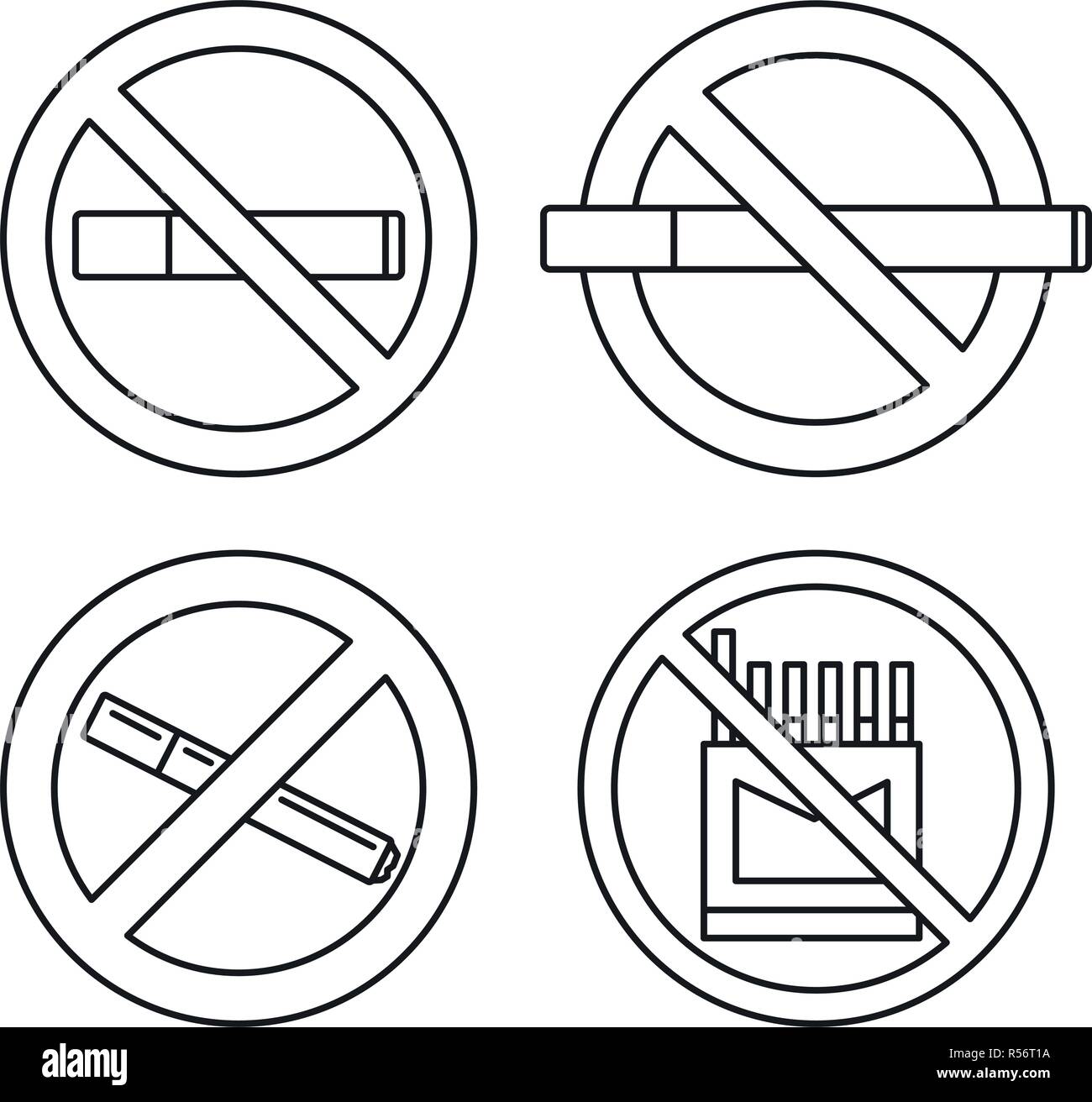 tobacco free icon Nicotine-free Line Vector Illustration Stock Vector Flexible vinyl label stock with permanent adhesive Tobacco Free" Images  Browse