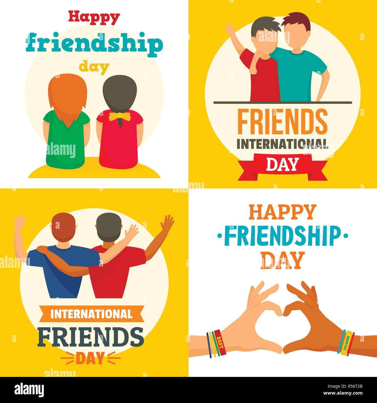 Friendship Day banner designs to customize online