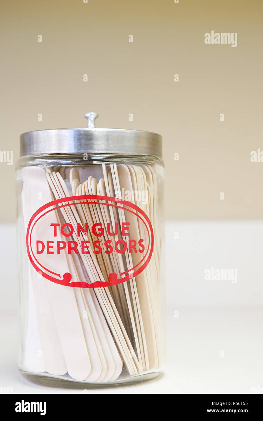 Jar with tongue depressors hires stock photography and images Alamy