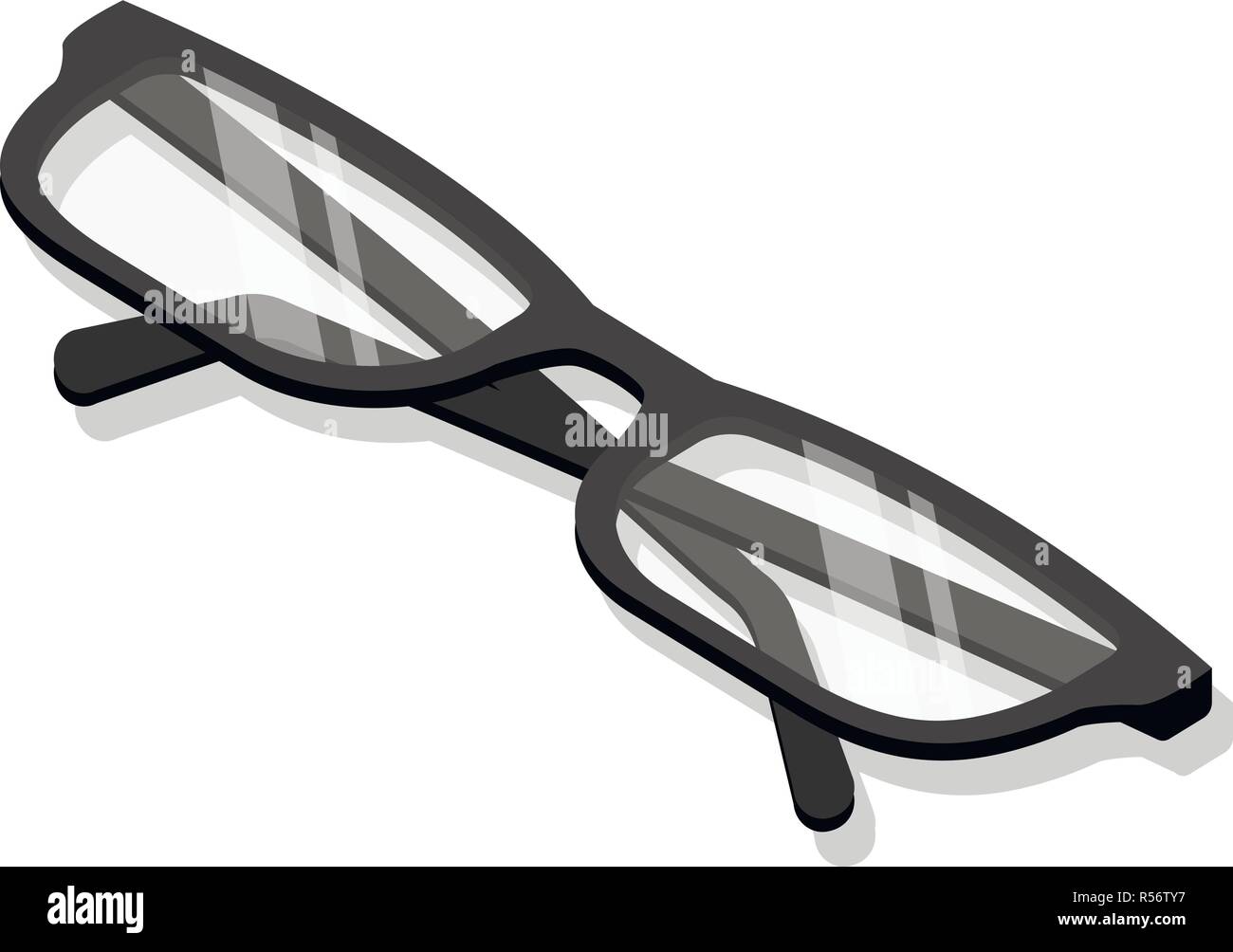 Glasses icon set. Isometric set of glasses vector icons for web design ...