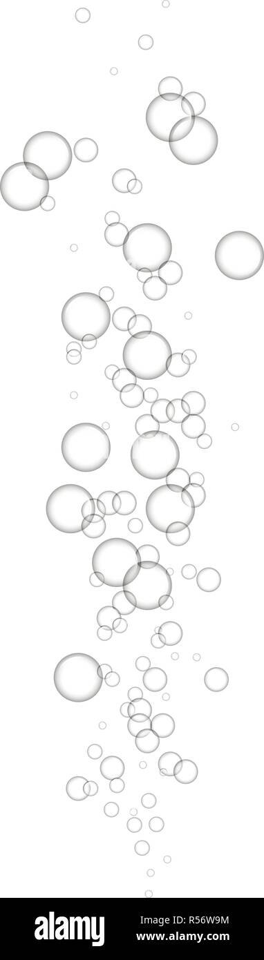 Under sea bubble icon. Realistic illustration of under sea bubble vector icon for web design Stock Vector