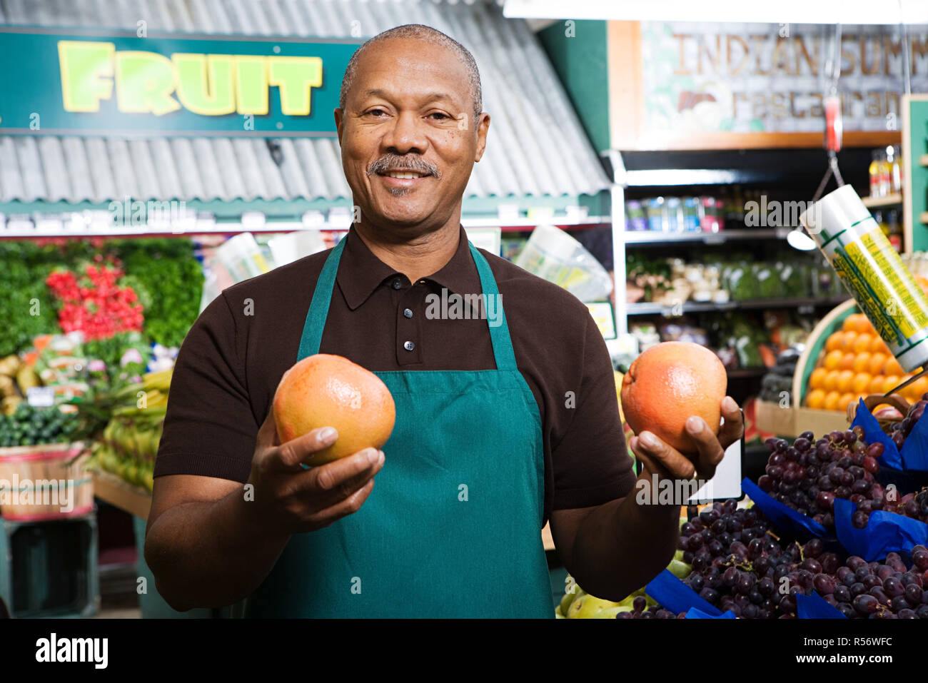 Greengrocer Stock Photo - Alamy