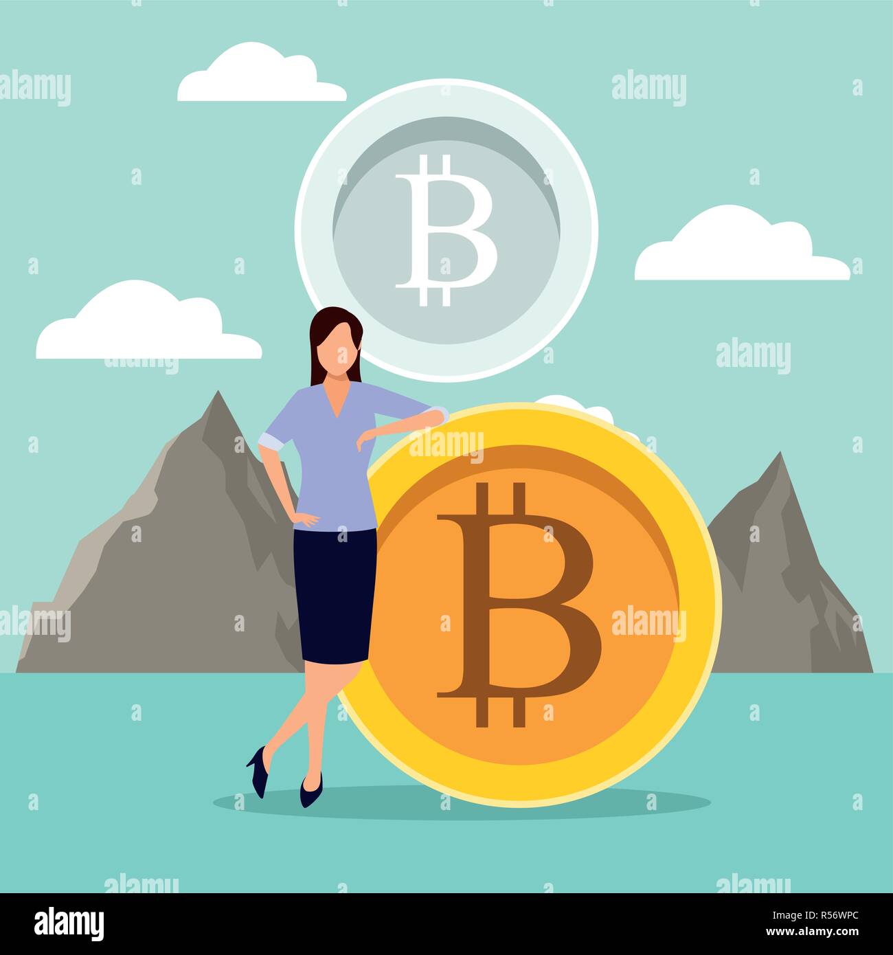 digital mining bitcoin Stock Vector Image & Art - Alamy