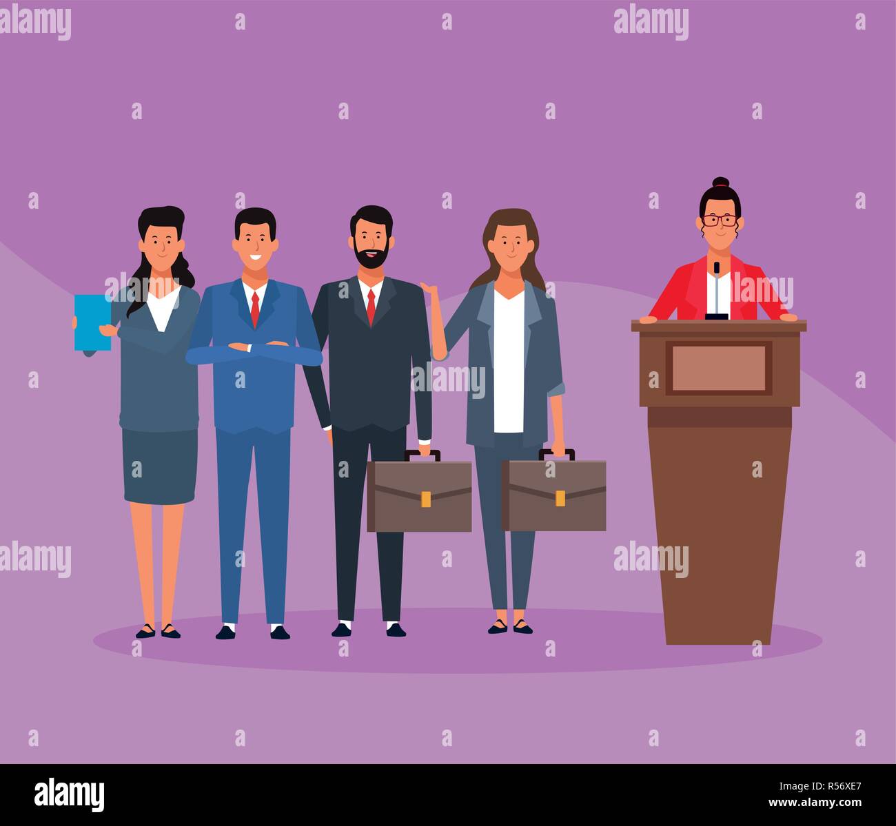 Women conference diversity Stock Vector Images - Alamy