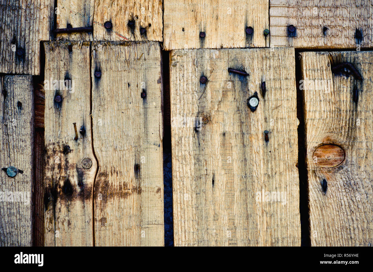 Rusty nails and wood texture hires stock photography and images Alamy
