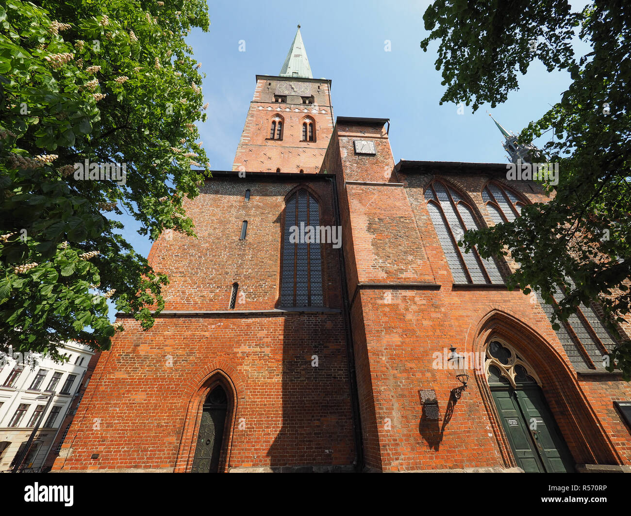 St Jakobi church in Luebeck Stock Photo - Alamy