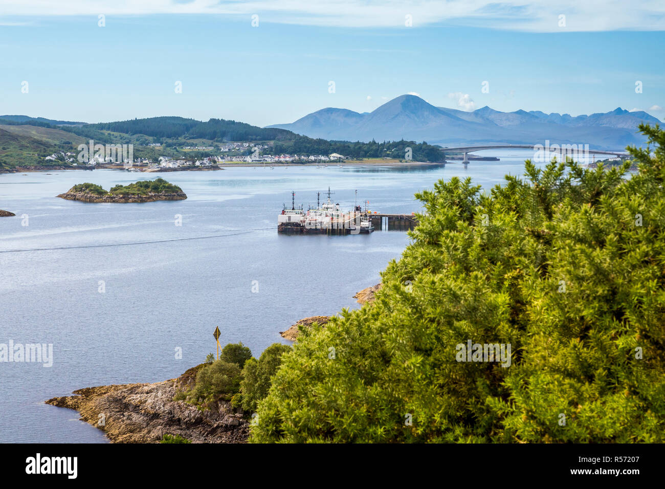 View of Skye Bridge connecting the Scottish mainland to the Isle of