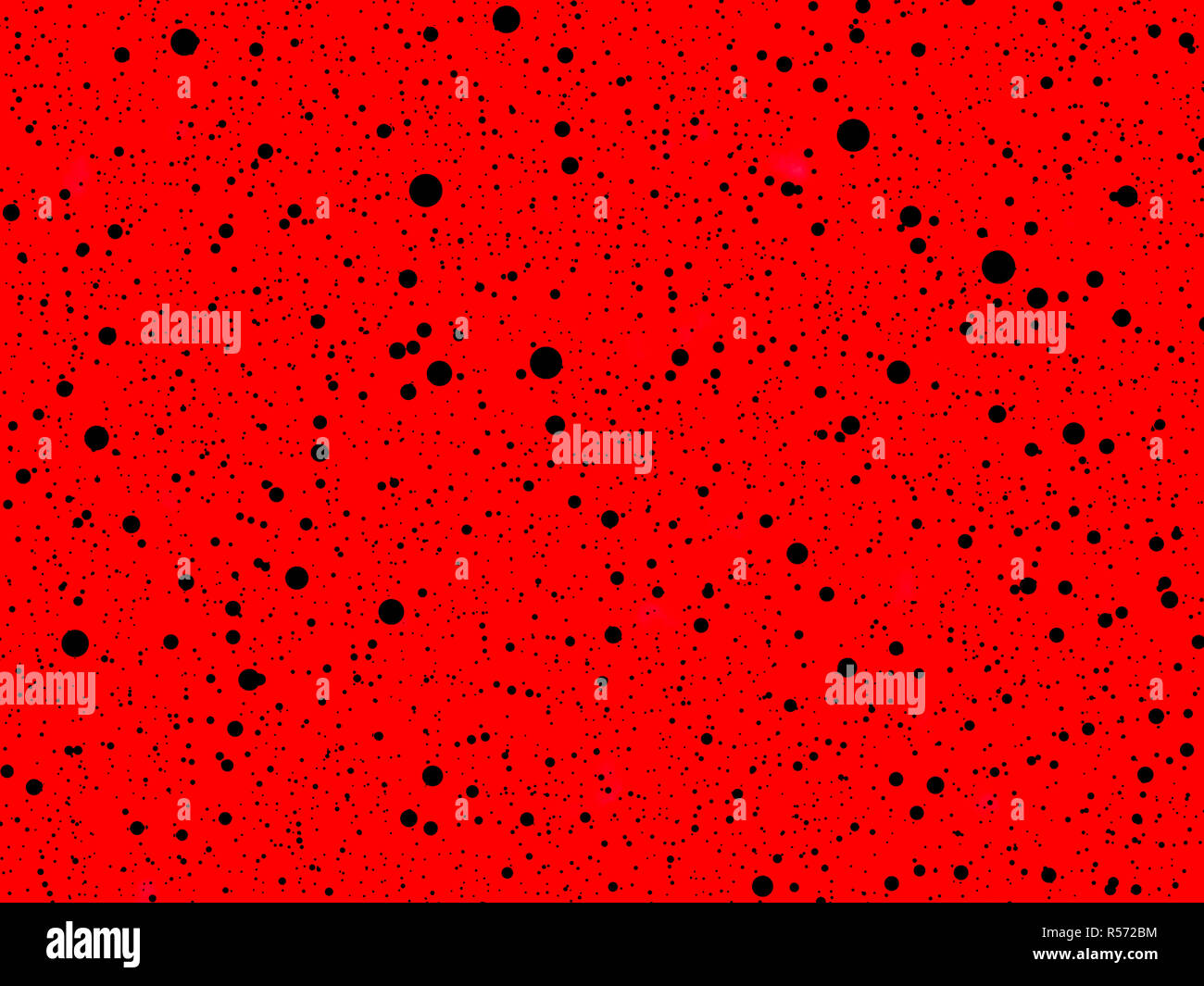 Abstract dynamic red background, and black spots, advertising modern ...