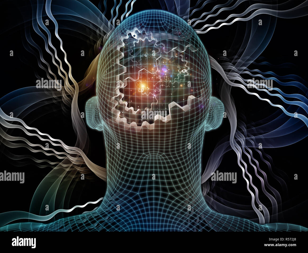 Paradigm of Digital Identity Stock Photo