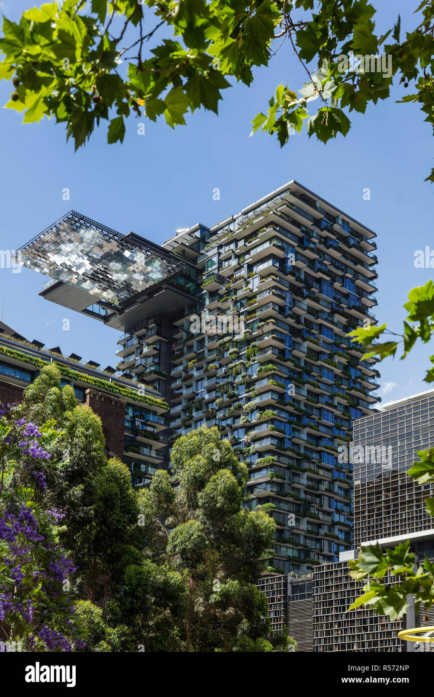 The Award-winning One Central park development in Sydney Stock Photo