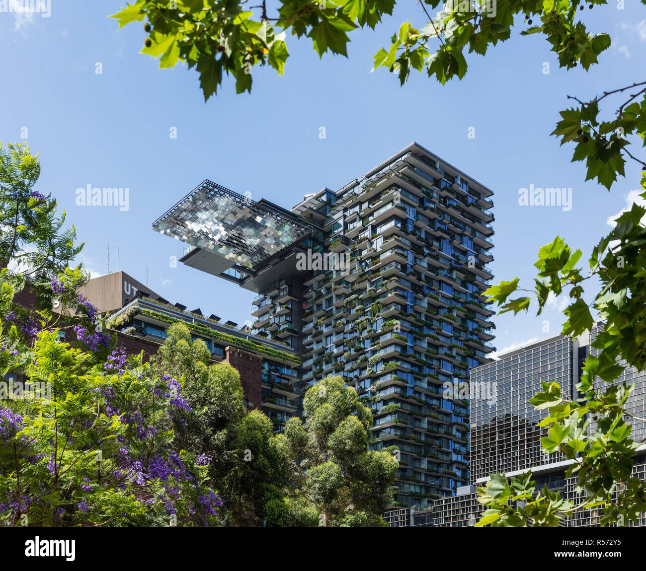 The Award-winning One Central park development in Sydney Stock Photo