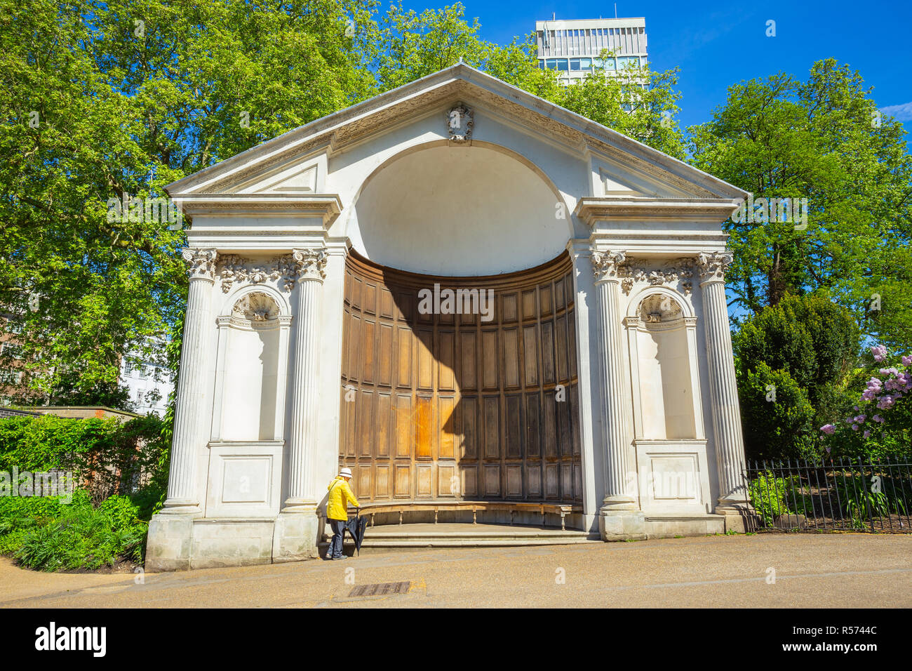 London, UK - May 14 2018: The Italian gardens created in 1860 in Kensington gardens area  believed to have been a gift from Prince Albert to his belov Stock Photo