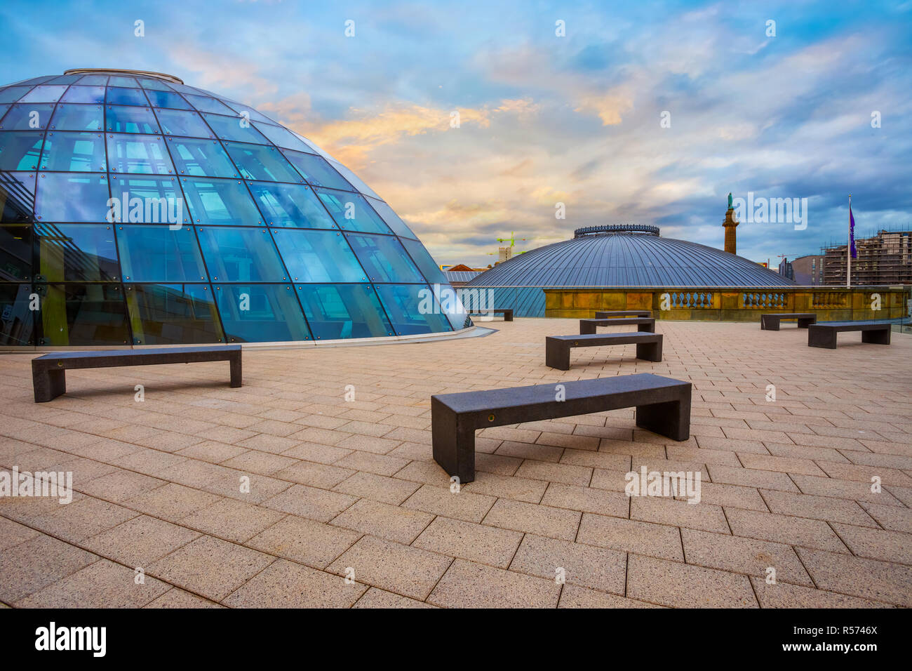 Liverpool, UK - May 16 2018: Liverpool Central Library designed by John Grey Weightman completed in 1860, in 2009, older building was replaced by new  Stock Photo