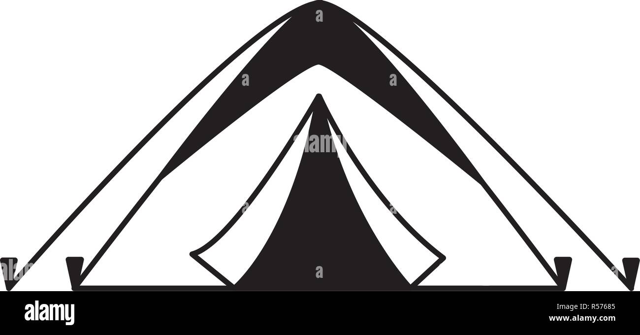 tent camping on white background vector illustration Stock Vector Image ...