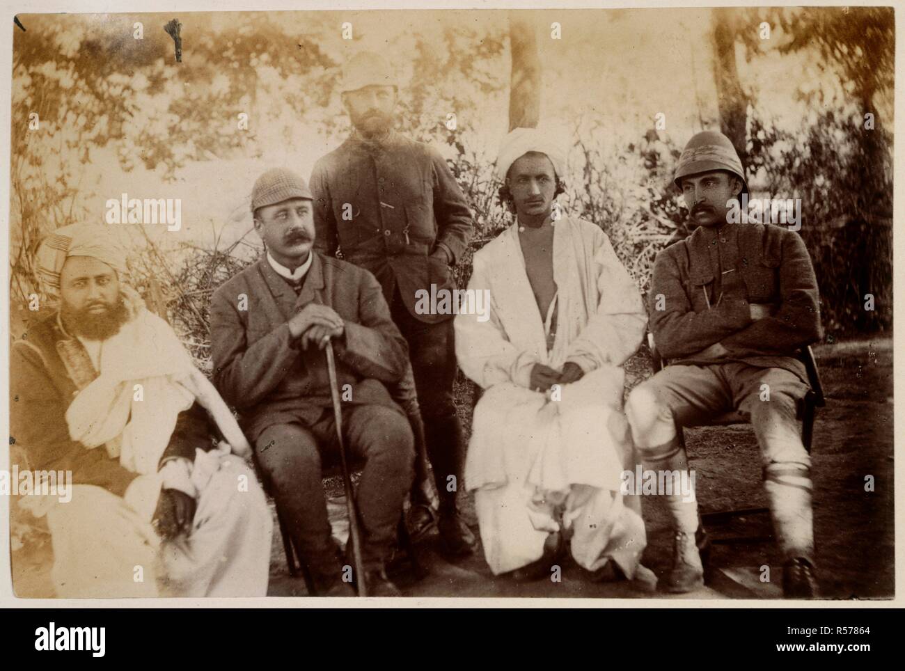 [Group of Gilgit Mission officials.] 1885. Album of 'Photographs ...