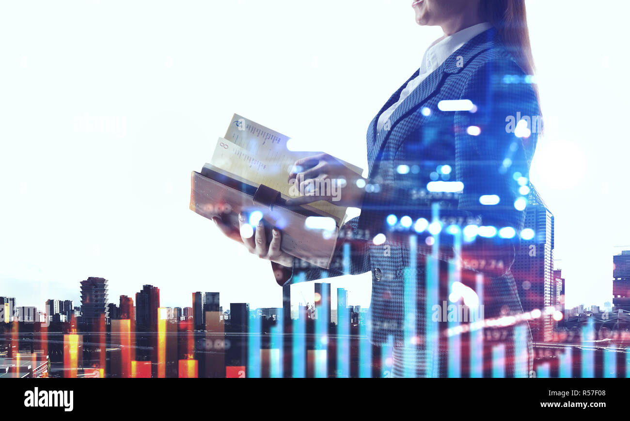 Business market graph mixed media hi-res stock photography and images ...