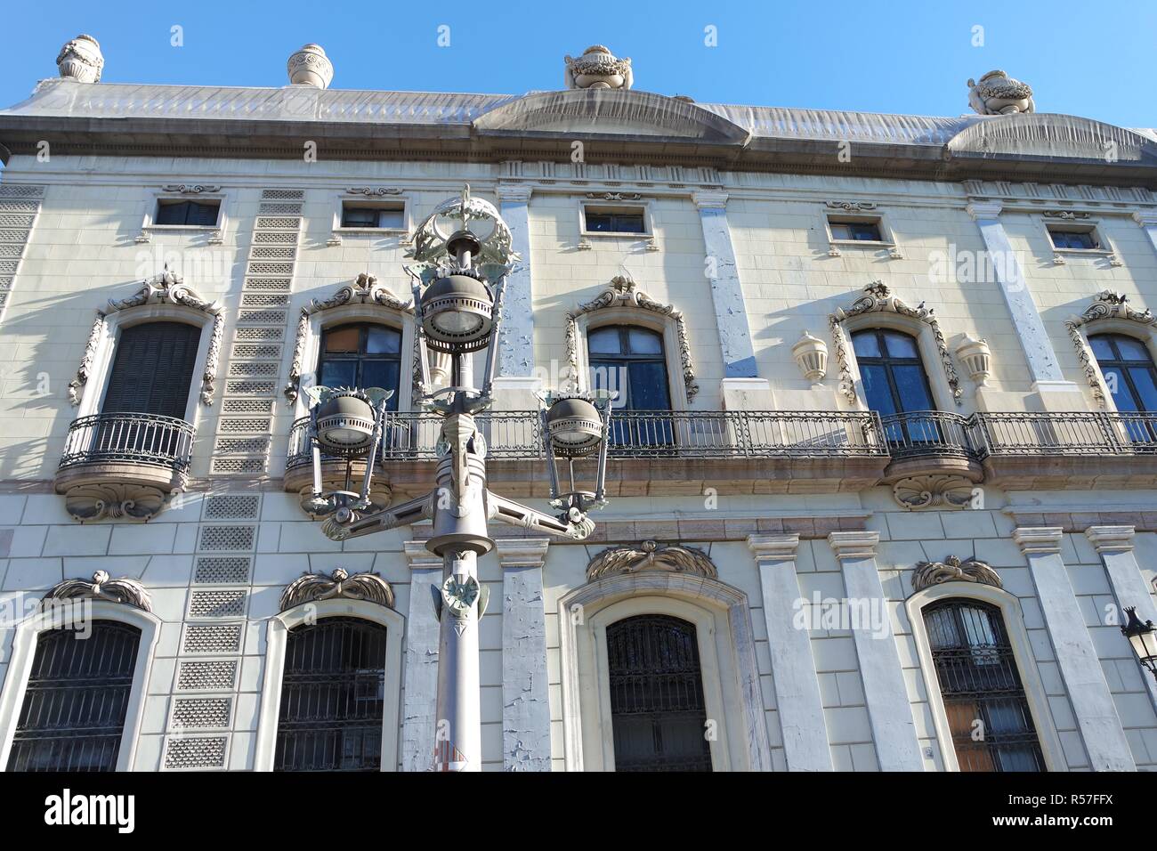 historic architecture in barcelona Stock Photo