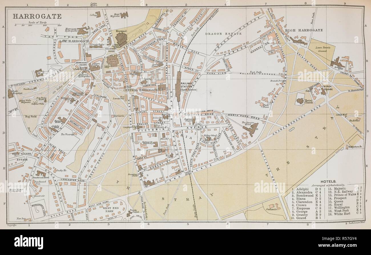 Map of harrogate hires stock photography and images Alamy
