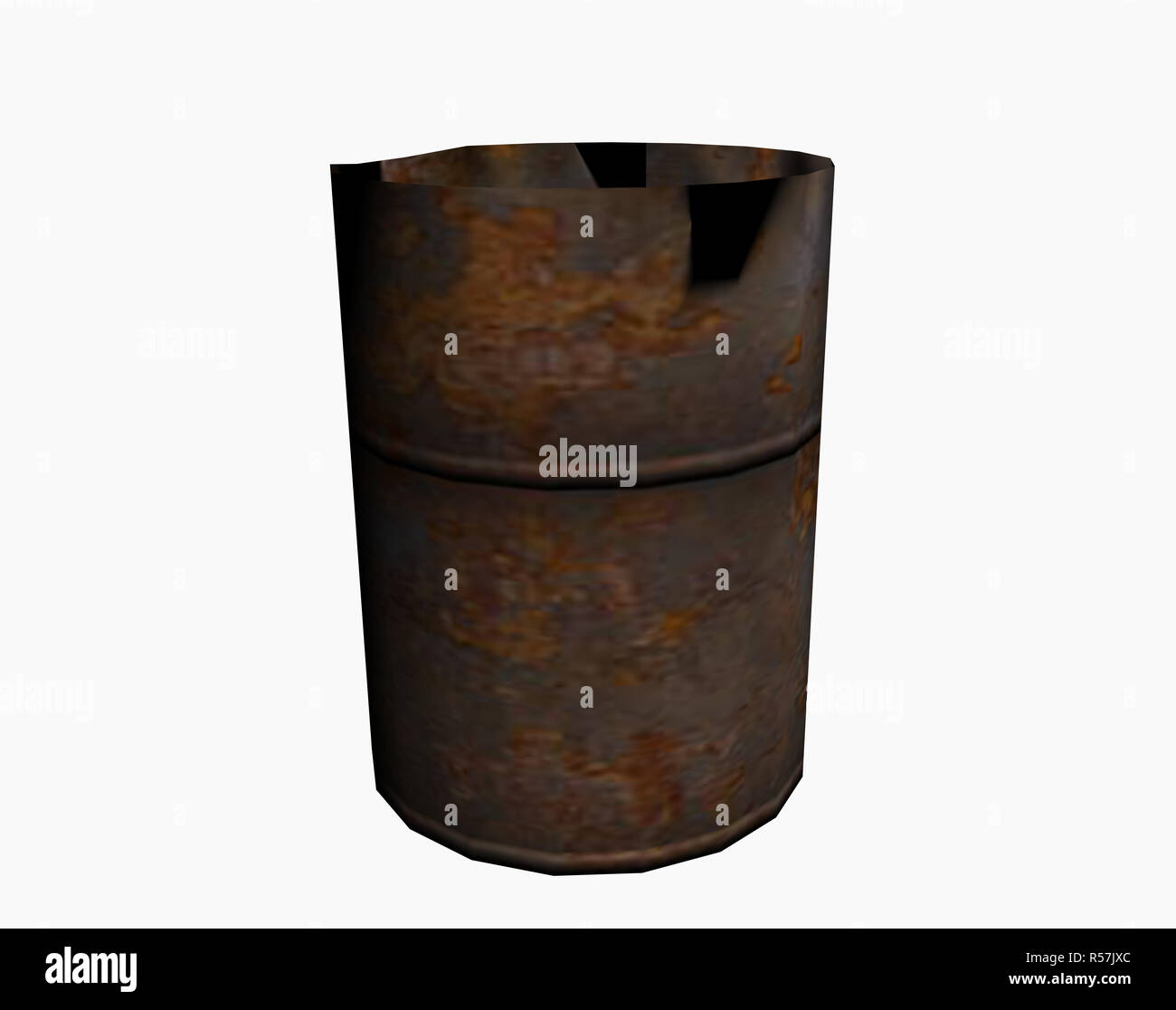 old oil barrel isolated Stock Photo Alamy