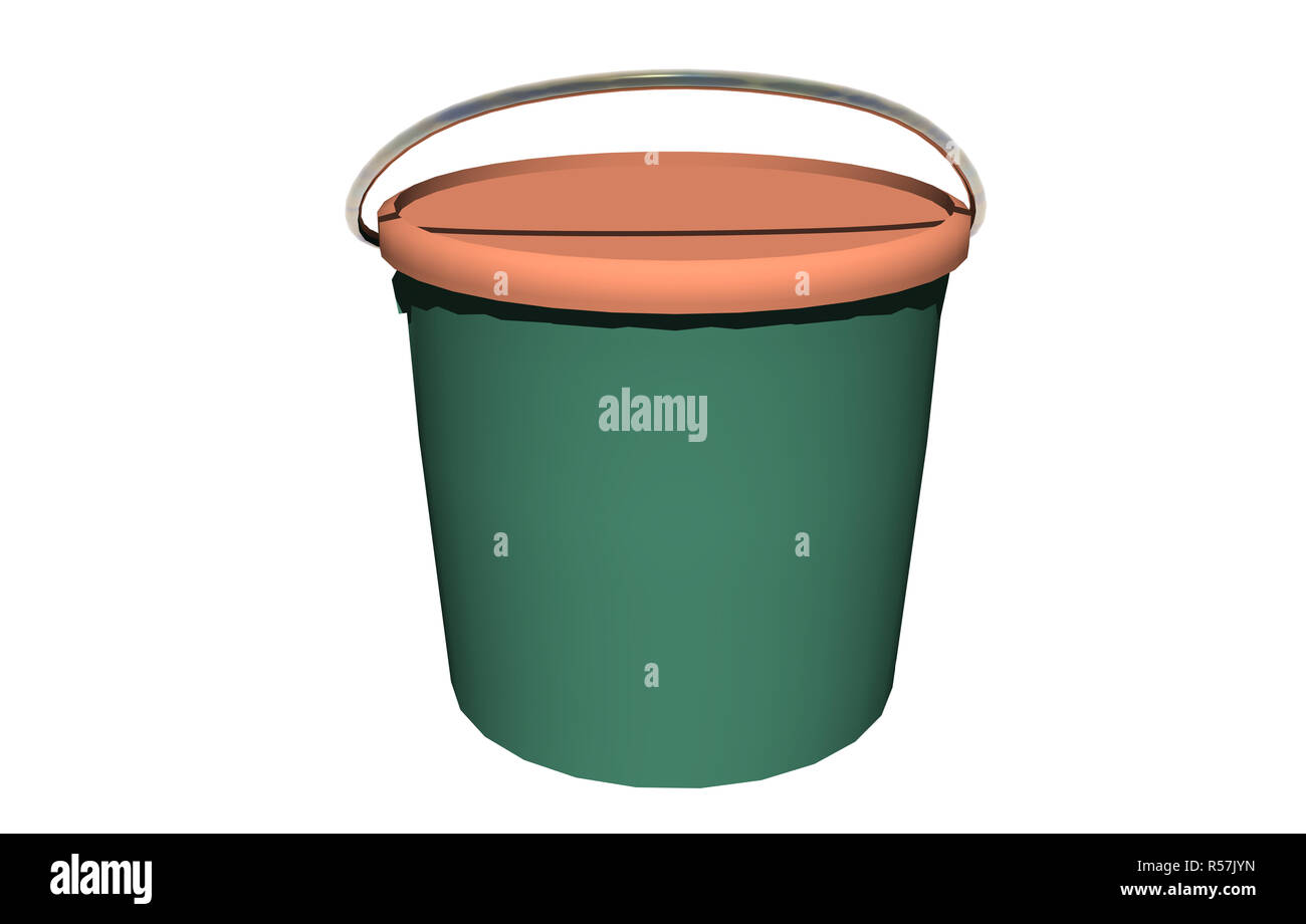 paint bucket with handle Stock Photo Alamy
