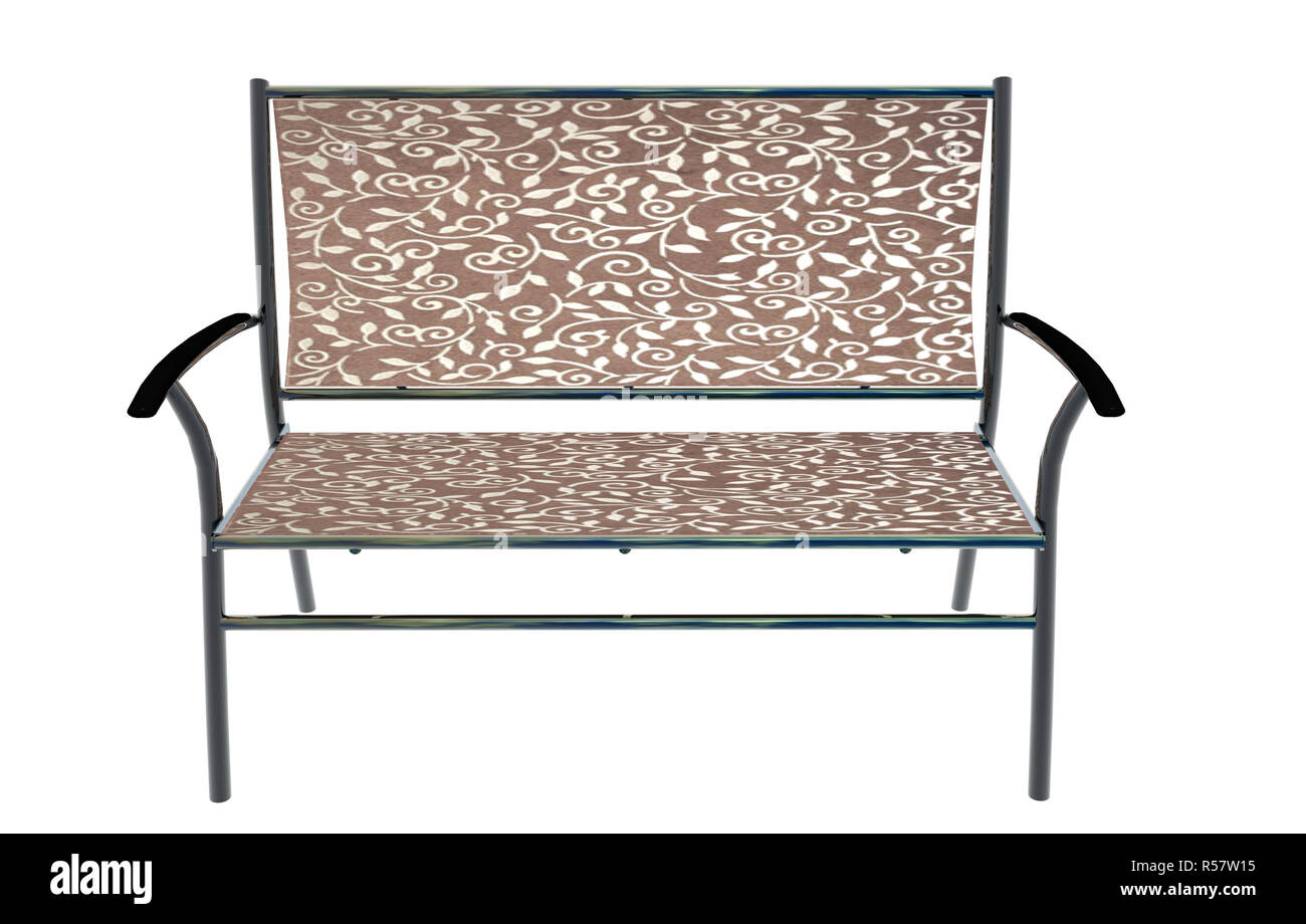 Garden Bench With Steel Frame And Fabric Cover Optional Stock