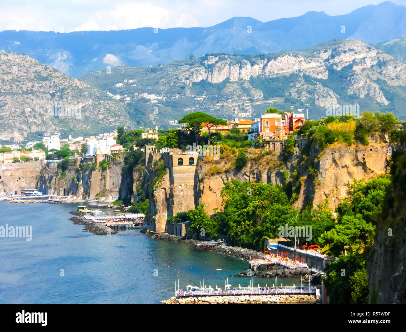 View of the coast in Sorrento, Italy Stock Photo - Alamy