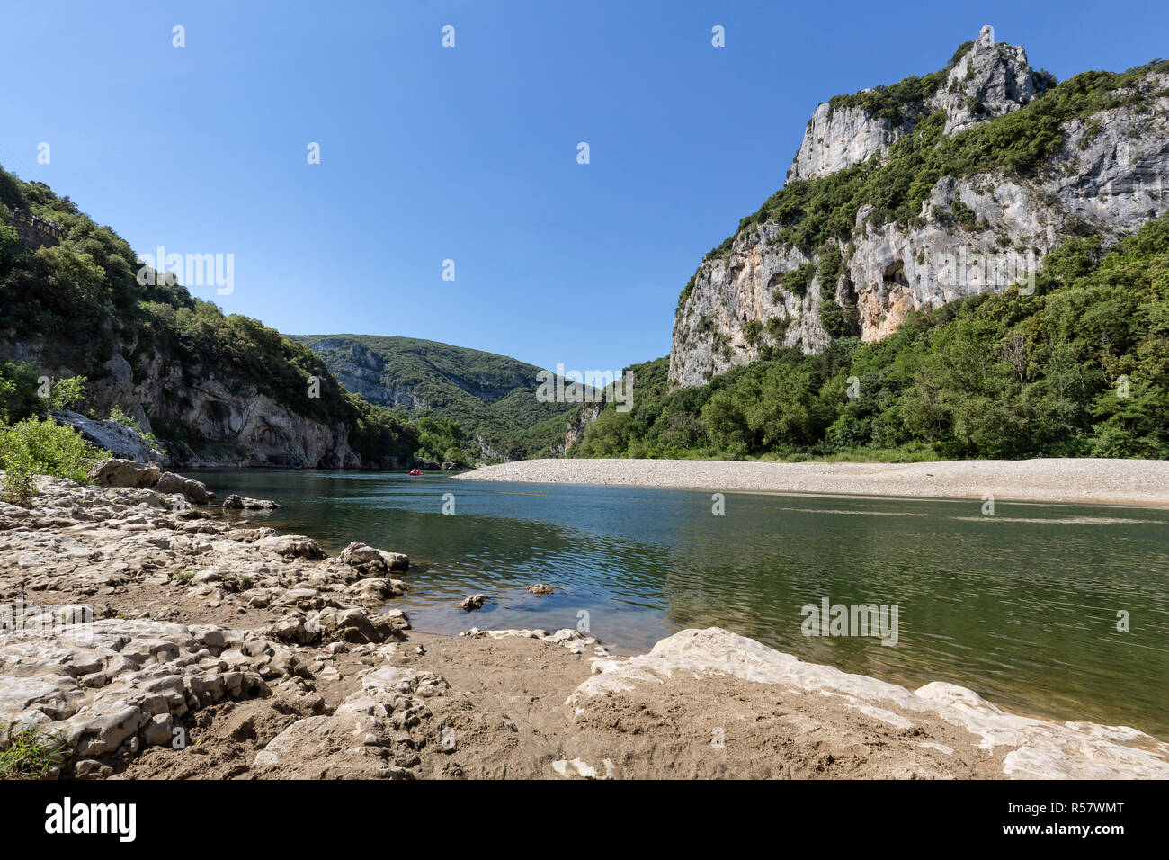 the ardeche,southern france Stock Photo