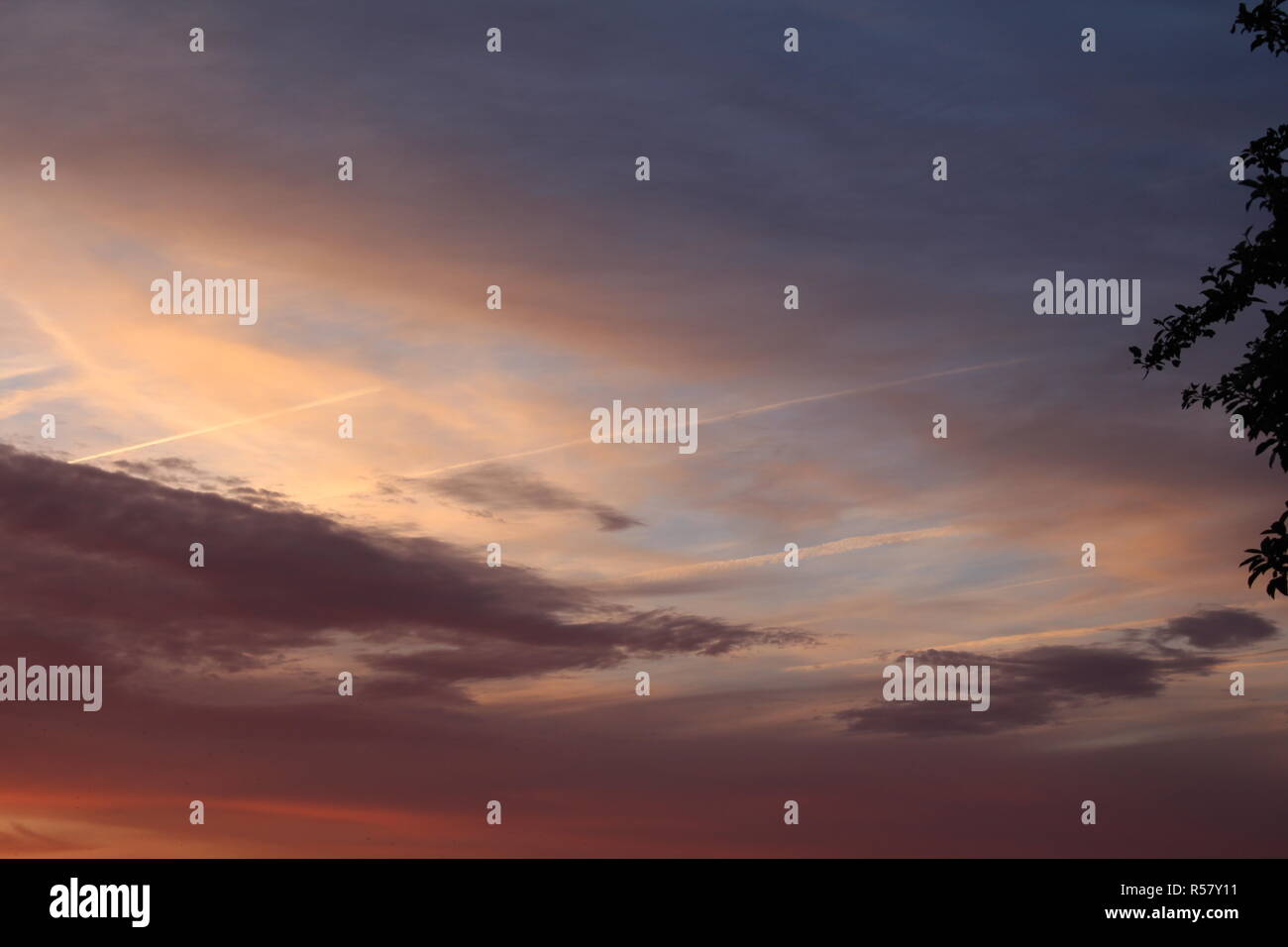 chemtrails Stock Photo