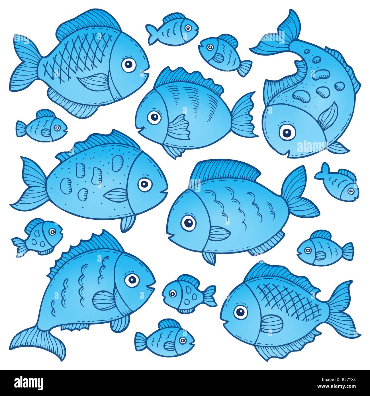 Fish drawings hi-res stock photography and images - Alamy