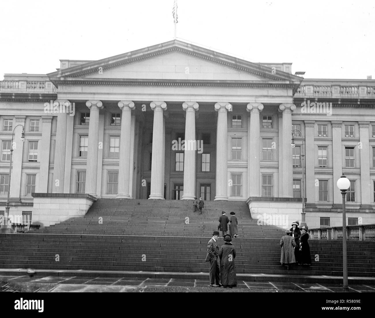 Treasury Building in Washington D.C. - ca. 1910-1917 Stock Photo